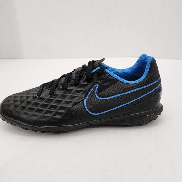 Nike Tiempo Legend 8 Club TF AT6109-090 Turf Soccer Shoes Men's Size 5 Black - Picture 5 of 11
